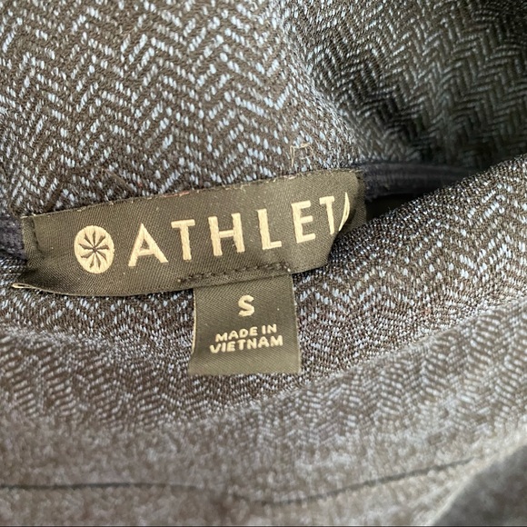 Athleta Leggings Small Herringbone Mercer Tight blue Black running women’s - Picture 12 of 14